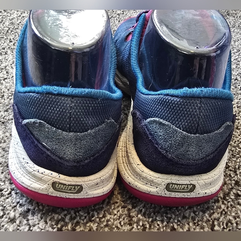 Merrell Womens J69938 Allout Shine Blue Wing Shoe Blue/Fucshia Barefoot Size 7.5 - Picture 4 of 10